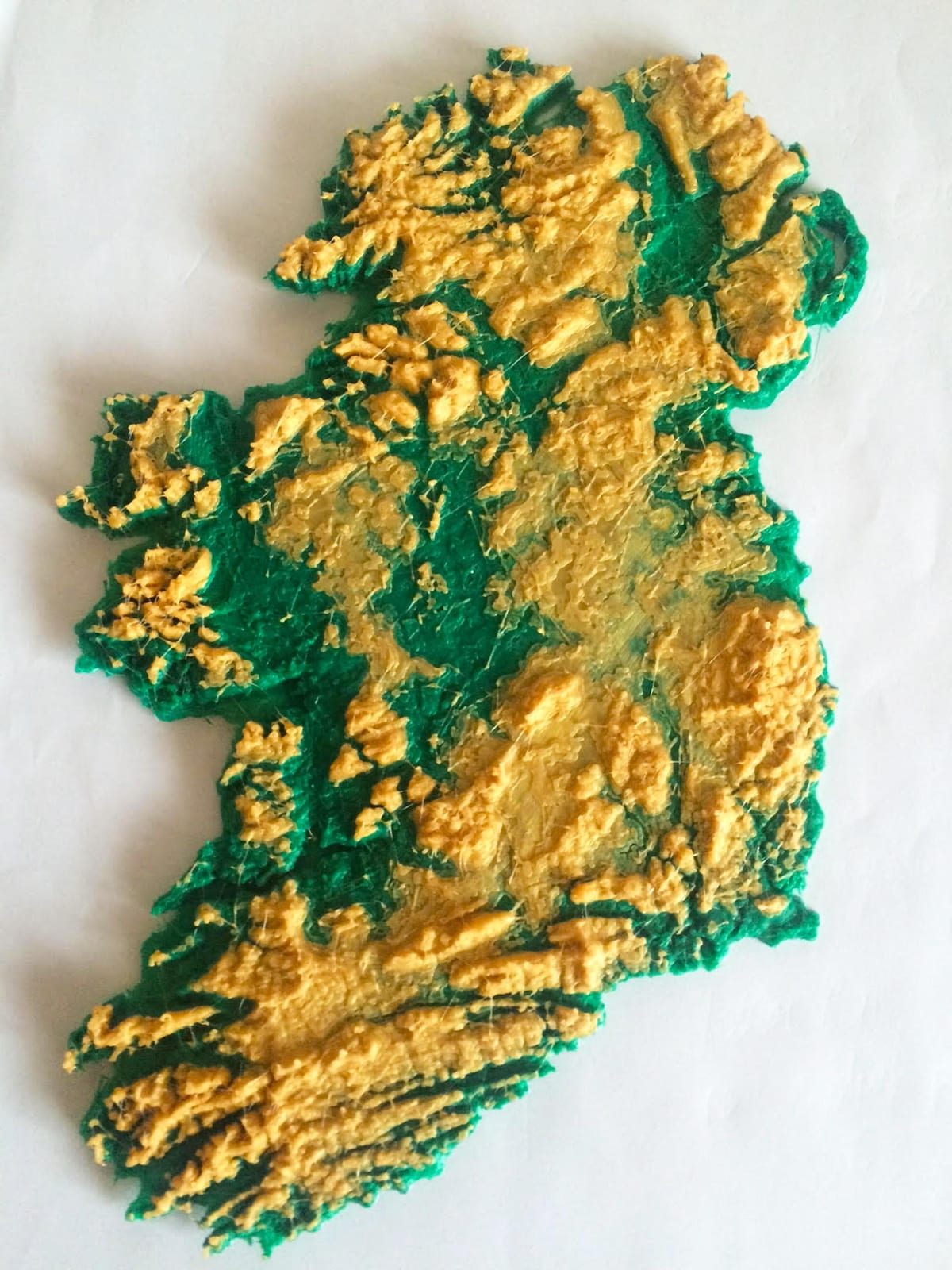carte 3d, carte de l'irlande