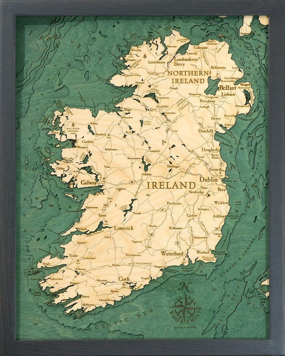 carte de l'irlande, de la carte de l'art