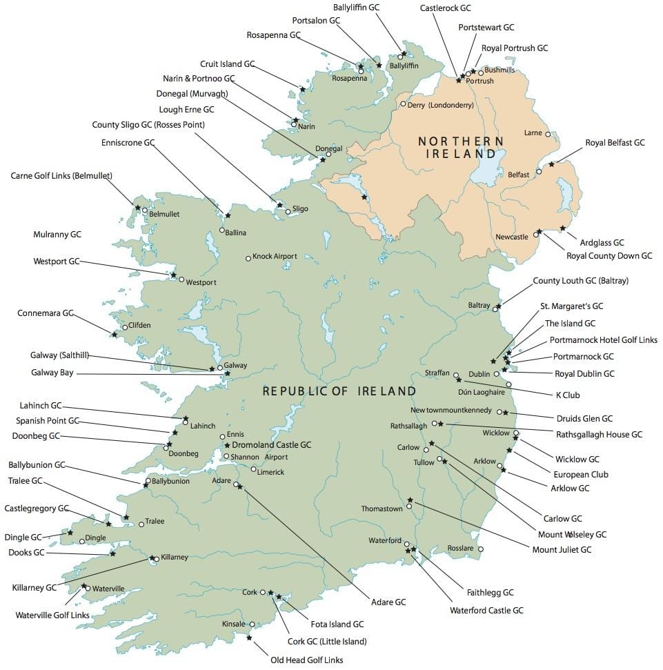 la meilleure carte de l'irlande