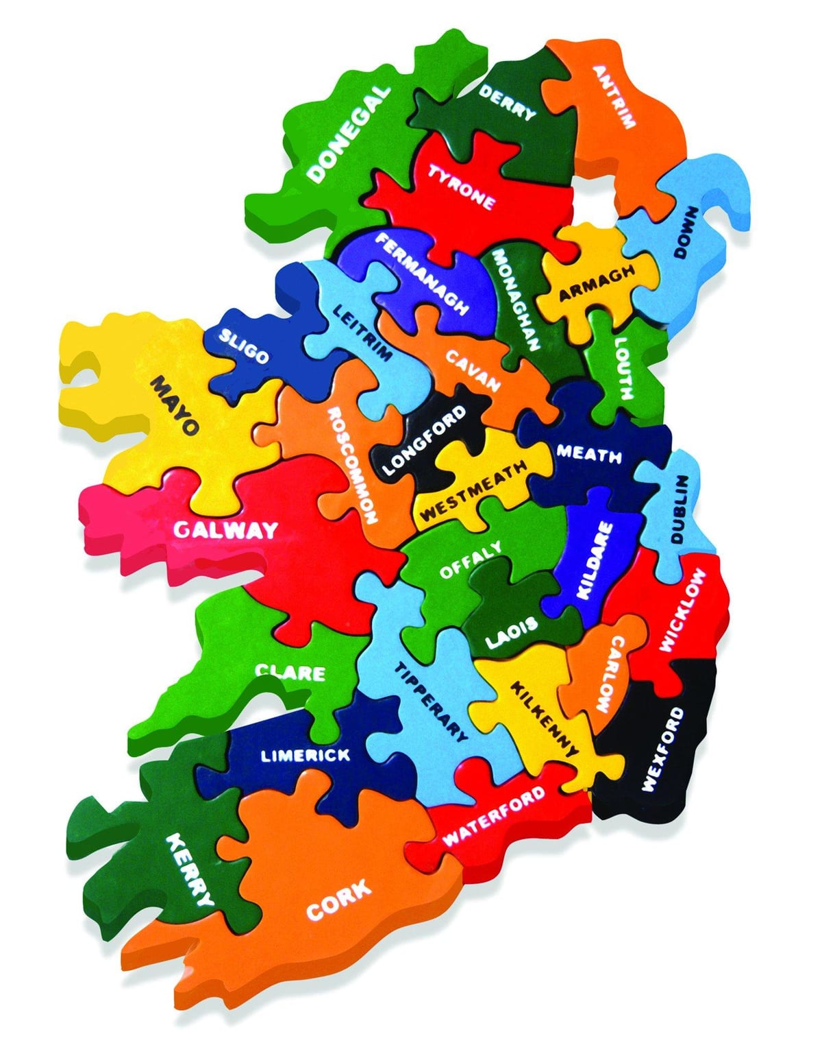 carte de l'irlande, de puzzle