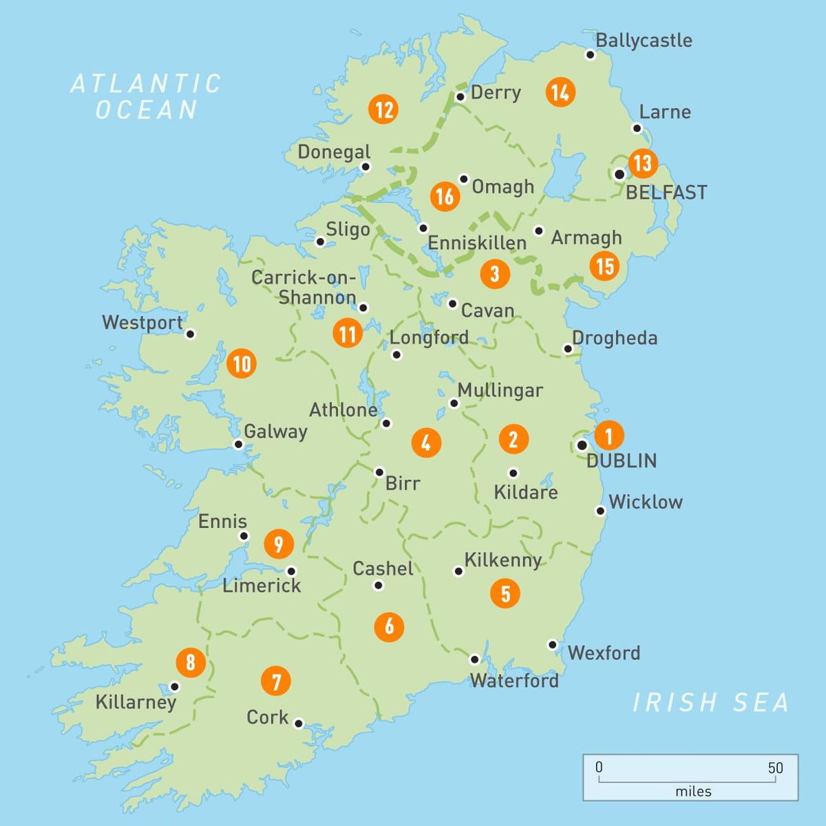 de l'irlande à la carte
