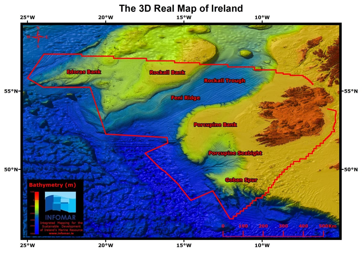 la vraie carte de l'irlande