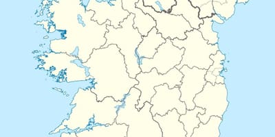 Carte des îles de l'irlande