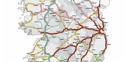 Aa planificateur d'itinéraire en irlande carte