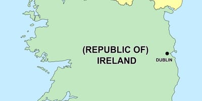  carte de l'irlande du nord et république d'irlande