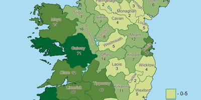 Carte de l'irlande, de la géographie 