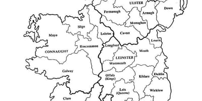 Ébauche de la carte de l'irlande