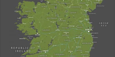 Représentant de l'irlande à la carte