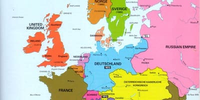 Carte de l'irlande et de l'europe
