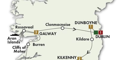 Carte 0f irlande