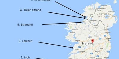 Carte de surf en irlande