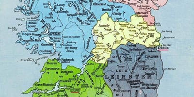 Carte mégalithique de l'irlande 